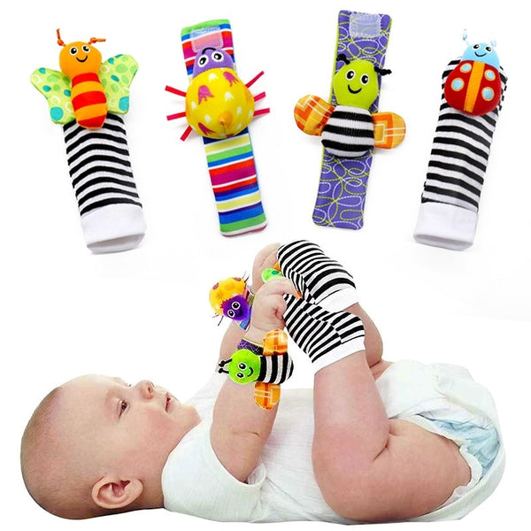 Chaussettes sensorielles + Hochets pour bébé